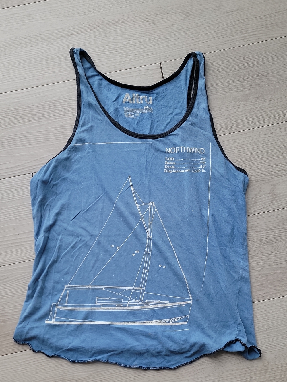 Altru 100% Cotton Sailboat Graphic Tank